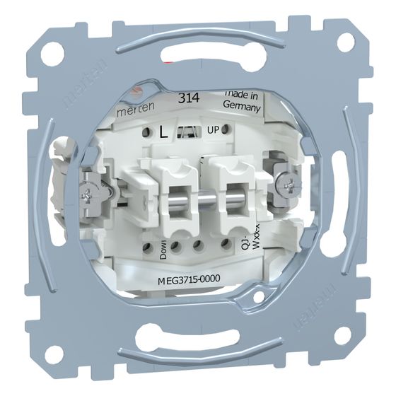 Merten Rollladenschalter-Einsatz QuickFlex MEG3715-0000, 1-polig 10A 250V, Unterputz, Kunststoff, Weiß