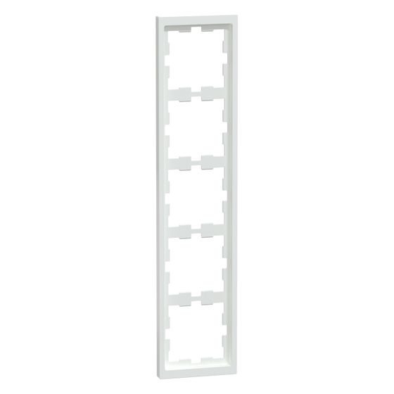 Merten Abdeckrahmen D-Life MEG4050-6535, 378x90x11,8mm, Thermoplast, Lotosweiß