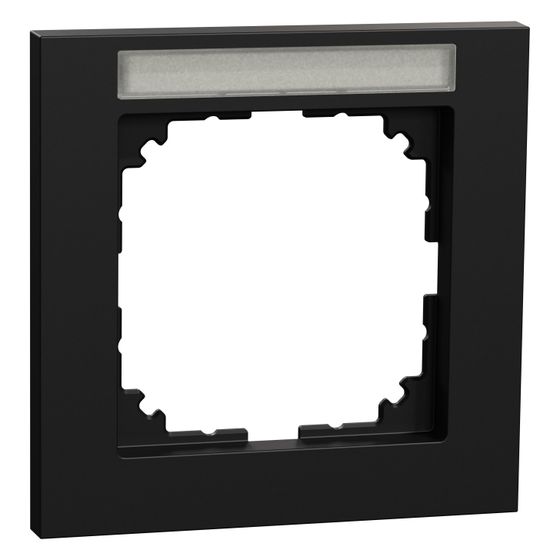 Merten Abdeckrahmen M-Pure MEG4011-3603, 83x83x10,1mm, Thermoplast, Schwarz