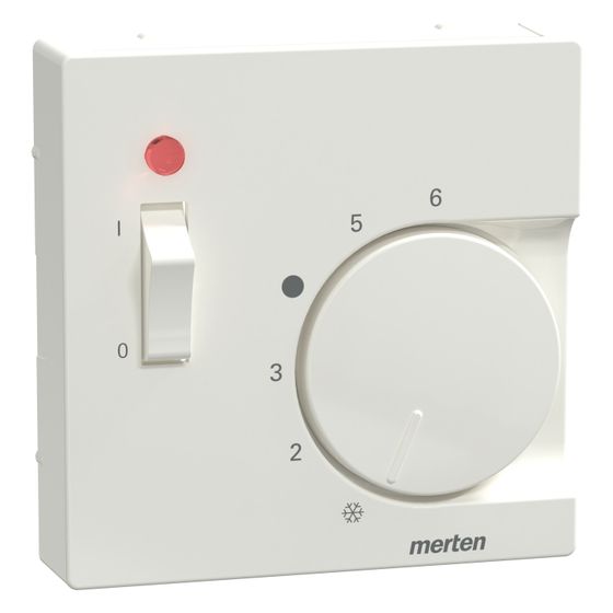 Merten Zentralplatte System M, 55x55mm, Thermoplast, Polarweiß glänzend, 534819
