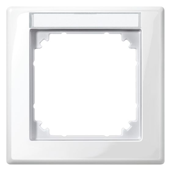 Merten Abdeckrahmen M-Smart, 80,5x80,5x10,1mm, Thermoplast, Polarweiß glänzend, 470119