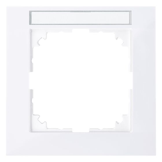 Merten Abdeckrahmen M-Pure, 90x90x12mm, Thermoplast, Aktivweiß