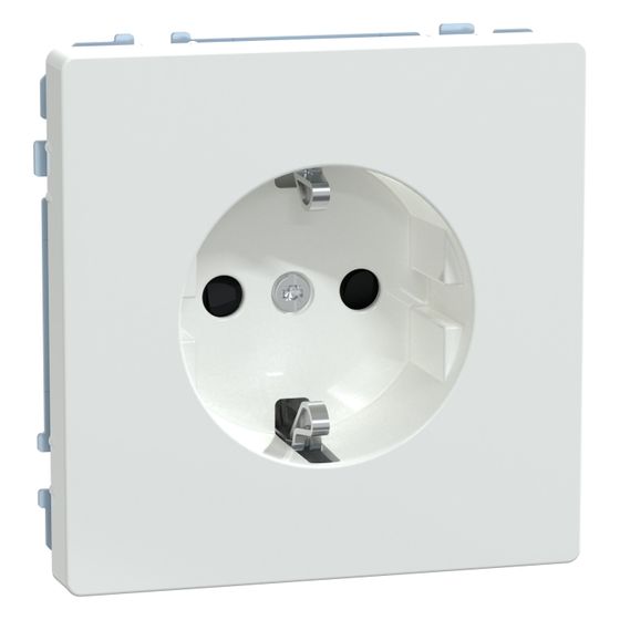 Merten Schutzkontakt-Steckdose System Design MEG2300-6035, 16A 250V, Thermoplast, Lotosweiß