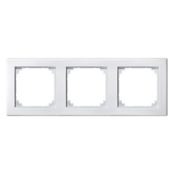 Merten Abdeckrahmen System M M-Smart 3fach, 222,9x80,5x10,1mm, Duroplast, Polarweiß