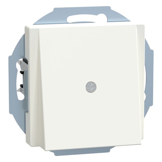Merten Leitungsauslass System M, 70x70x35mm, Thermoplast, Polarweiß glänzend