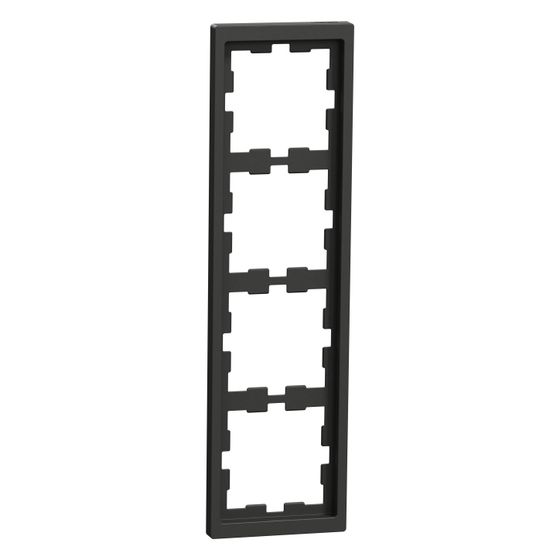 Merten Abdeckrahmen D-Life 4fach, 304,8x84mm, Thermoplast, Anthrazit, MEG4040-6534