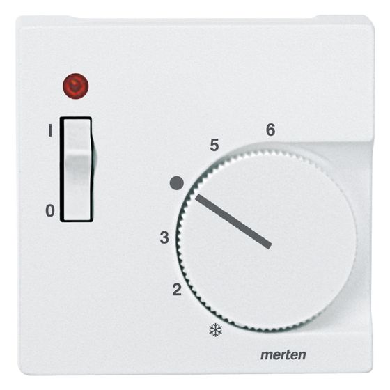 Merten Zentralplatte System M, 55,4x54,9x15mm, Thermoplast, Polarweiß