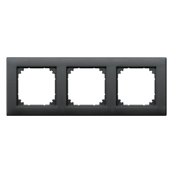 Merten Abdeckrahmen M-Plan II 3fach, 234x90x12mm, Thermoplast, Anthrazit