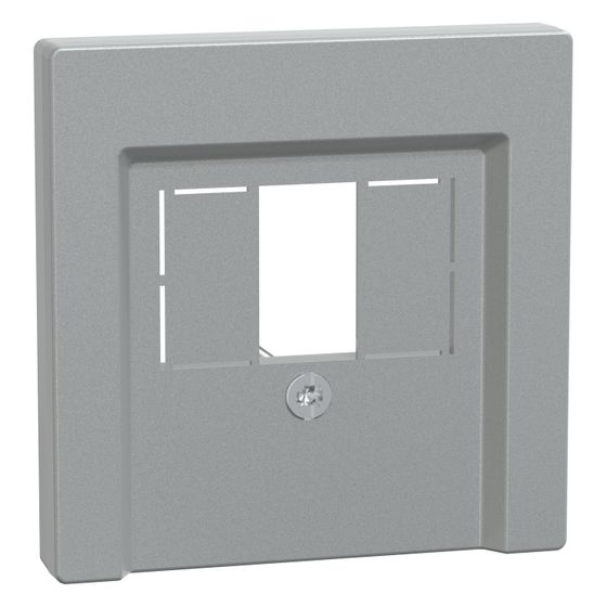 Merten Abdeckplatte System M, Unterputz, 55x55mm, Thermoplast, Aluminium, 297960