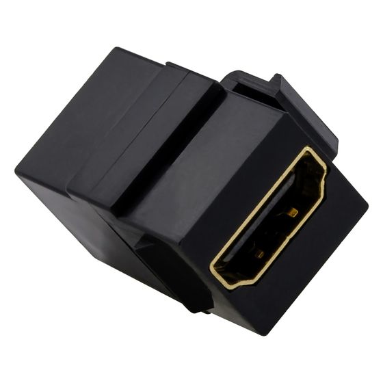 Merten HDMI-Keystone, 29x22x17mm, Metall/Kunststoff, Schwarz