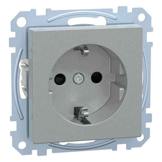 Merten Steckdose System M MEG2300-0460, 16A, Thermoplast, Aluminium