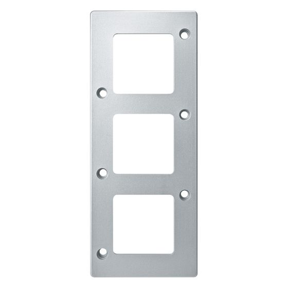 Merten Abdeckrahmen Panzer 480360, 237x95x12mm, Aluminium, Mattsilber