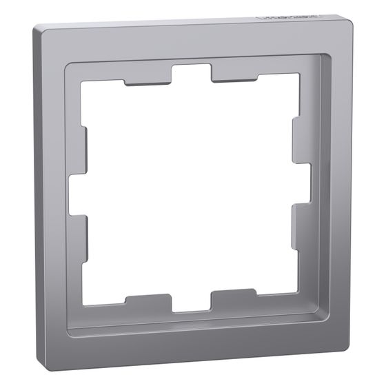 Merten Abdeckrahmen D-Life 1fach, 90x90x12mm, Thermoplast, Edelstahl