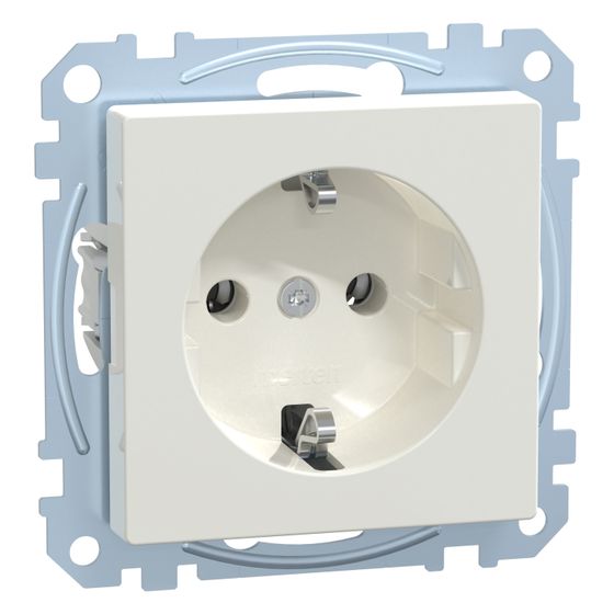 Merten Steckdose System M, 16A 250V, Kunststoff, Polarweiß
