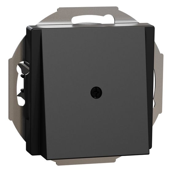 Merten Kabelausgang System M MEG4071-0403, 75x75x55mm, Thermoplast, Schwarz matt