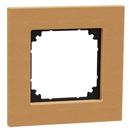 Merten Abdeckrahmen M-Elegance wood 1fach, 90x90x12mm, Holz, Buche