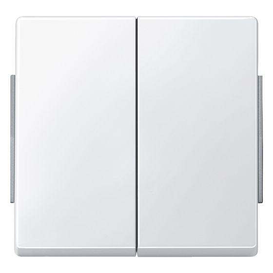 Merten Doppelwippe Aquadesign, IP44, Polykarbonat, Polarweiß