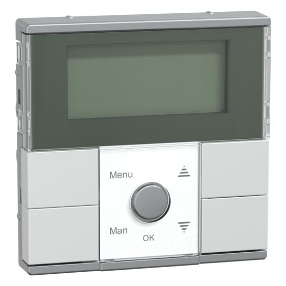 Merten Zeitschaltuhr-Modul System M, 55x55mm, 230V, Aluminium, MEG5754-0460