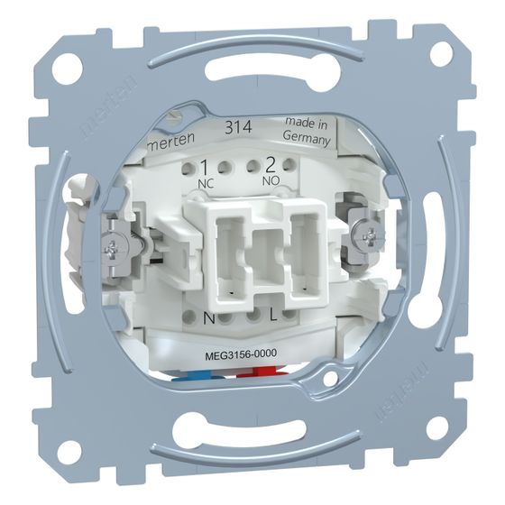 Merten Taster-Einsatz MEG3156-0000, 10A 250V, 73x73x37mm