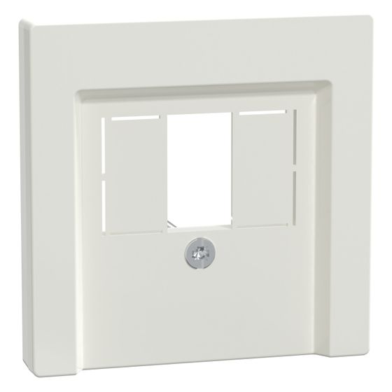 Merten Abdeckplatte System M, 55x55mm, Thermoplast, Polarweiß glänzend, 296019