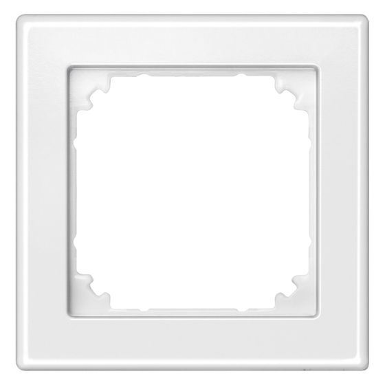 Merten Abdeckrahmen System M M-Smart 1fach, 80,5x80,5x10,1mm, Duroplast, Polarweiß