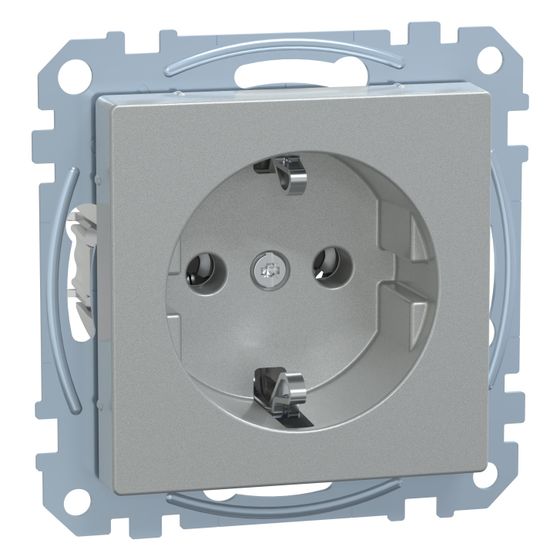Merten Steckdose System M MEG2401-0460, 16A 250V, Thermoplast, Aluminium
