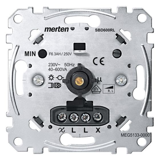 Merten Dimmer MEG5133-0000, 230V 600W, Unterputz