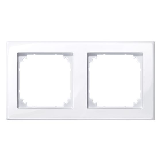 Merten Abdeckrahmen M-Smart 2fach, 151,7x80,5x10,1mm, Thermoplast, Aktivweiß