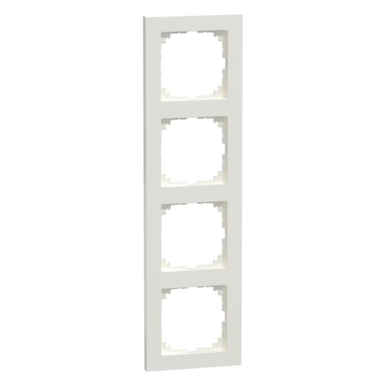 Merten Abdeckrahmen M-Pure MEG4040-3619, 4fach, Kunststoff, Polarweiß