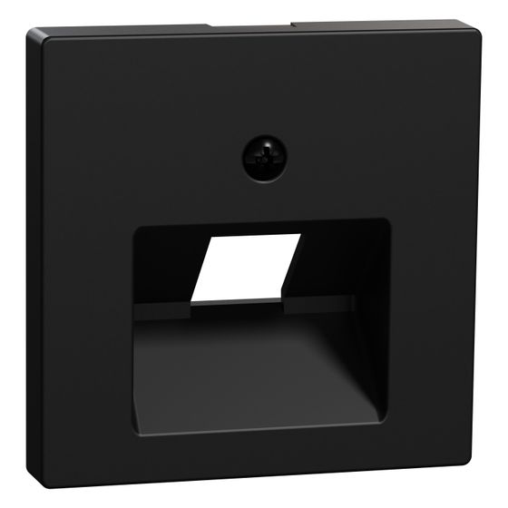 Merten Abdeckplatte System M MEG4521-0403, 55,5x55,5x16,4mm, Thermoplast, Schwarz