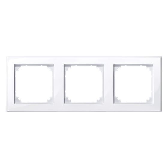 Merten Abdeckrahmen System M M-Smart 3fach, 222,9x80,5x10,1mm, Polykarbonat, Aktivweiß
