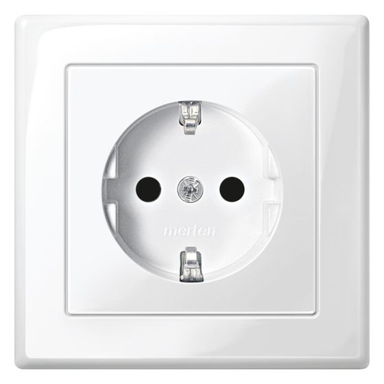Merten Steckdose M-SMART, 16A 250V, Thermoplast, Polarweiß, MEG2300-1419