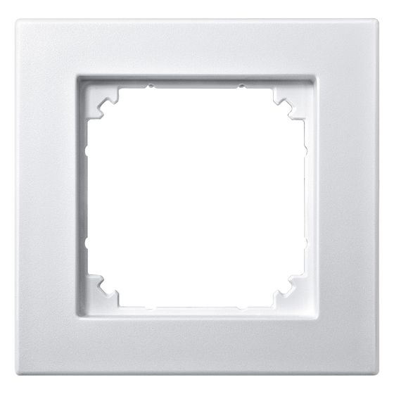 Merten Abdeckrahmen M-PLAN 1fach, 83,4x85,8x10,1mm, Thermoplast, Polarweiß