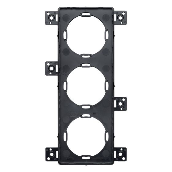 Merten Einputzadapter M-Plan II 3fach für 4883xx, Schwarz