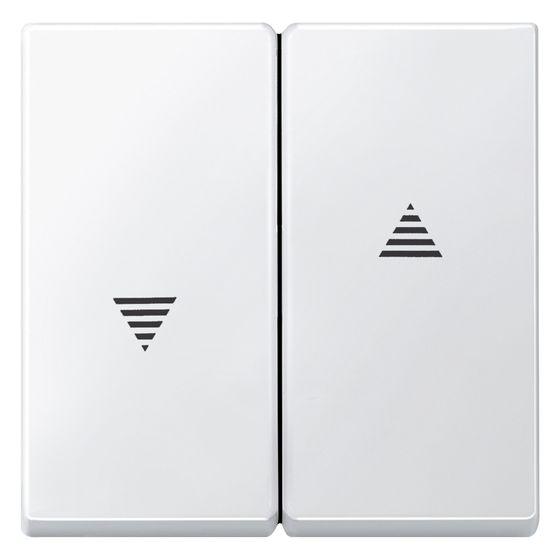 Merten Wippe System M 434419, 55x55mm, Duroplast, Polarweiß