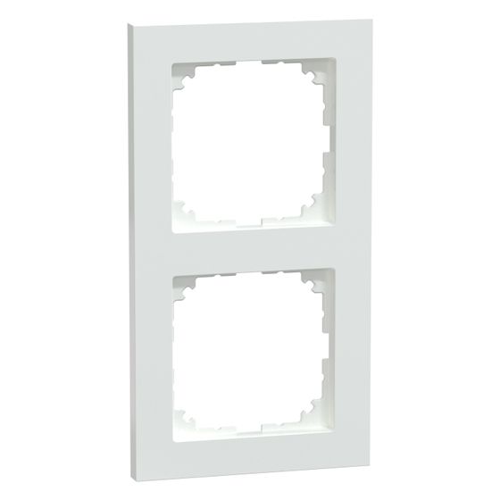 Merten Abdeckrahmen M-Pure 2fach, 154x83x12mm, Thermoplast, Aktivweiß, MEG4020-3625