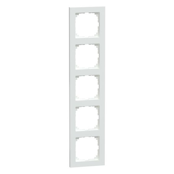 Merten Abdeckrahmen M-Pure 5fach, 367,5x82,7x10,1mm, Thermoplast, Aktivweiß