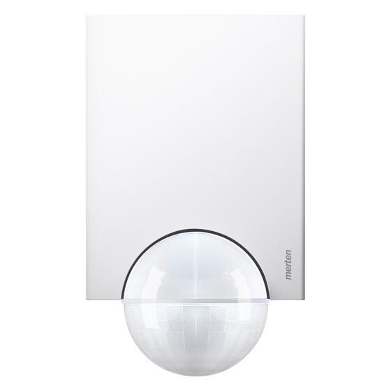 Merten Bewegungsmelder ARGUS 220 Basic, 220 Grad, 12m, 2.000W, Kunststoff, Polarweiß