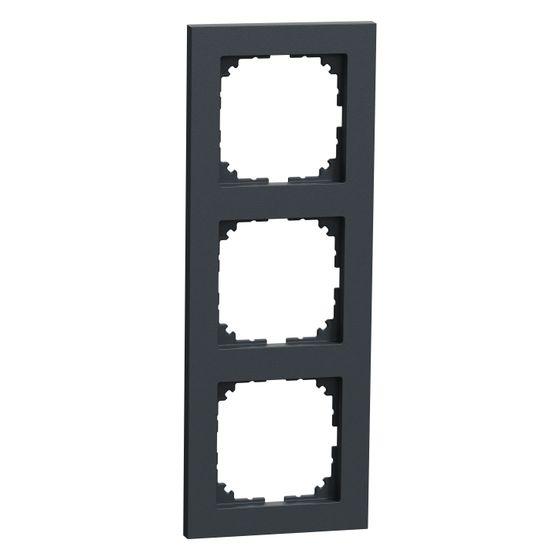 Merten Abdeckrahmen M-Pure 3-fach, 225,1x82,7x10,1mm, Kunststoff, Anthrazit