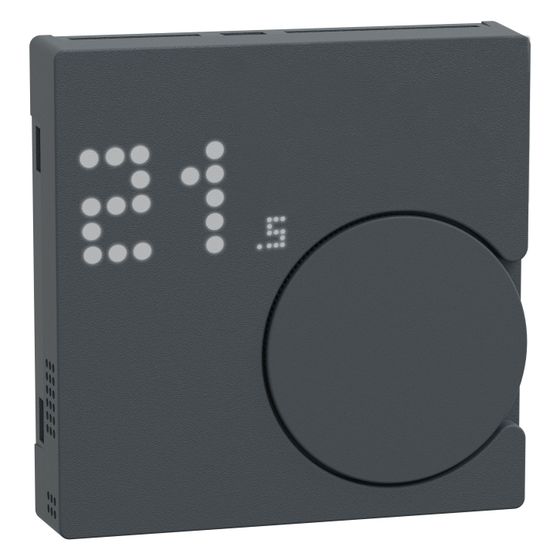 Merten Raumtemperaturregler-Modul System M, 55x55x14mm, Thermoplast, Anthrazit, MEG5779-0414