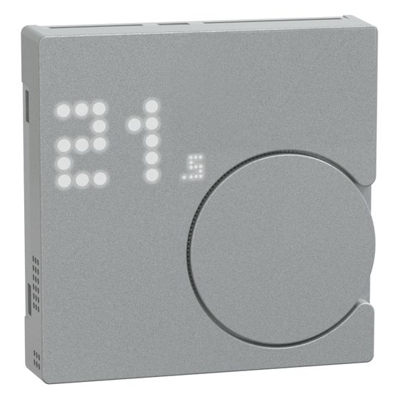Merten Raumtemperaturregler-Modul System M MEG5779-0460, 55x55x14mm, Thermoplast, Aluminium