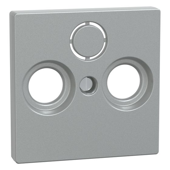Merten Abdeckplatte System M, 55x55mm, Thermoplast, Aluminium
