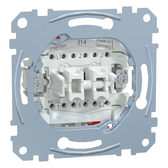 Merten Drucktaste MEG3159-0000, 10A 250V, 73x73x37mm