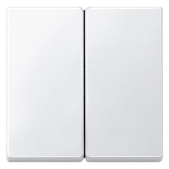 Merten Doppelwippe System M, 55x55mm, Duroplast, Polarweiß, 434519