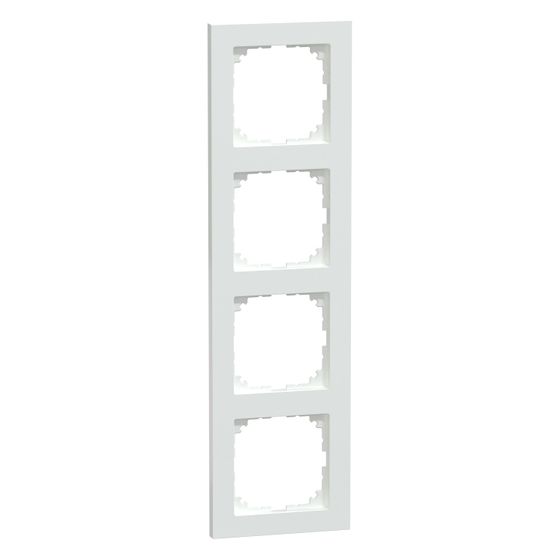 Merten Abdeckrahmen M-Pure 4fach, 294,1x85,5mm, Thermoplast, Aktivweiß, MEG4040-3625