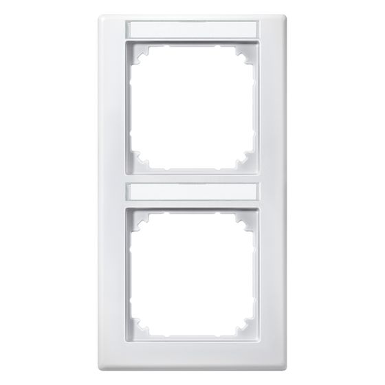 Merten Abdeckrahmen System M M-Smart 2-fach, 151,7x80,5x10,1mm, Polykarbonat, Polarweiß