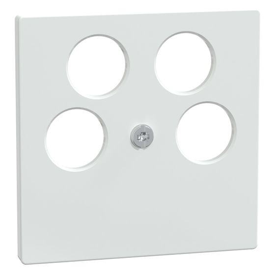 Merten Abdeckplatte 4fach-Antennensteck, 55x55mm, Thermoplast, Aktivweiß, 296525
