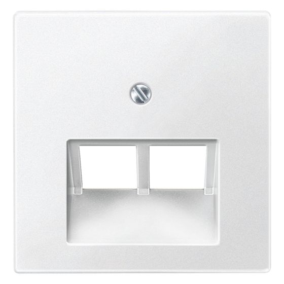 Merten Zentralplatte System M, 56x56x17mm, Polykarbonat, Polarweiß