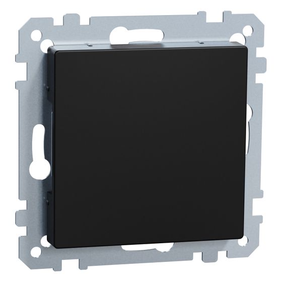 Merten Blindabdeckung System M, 73x74x31mm, Thermoplast, Schwarz matt
