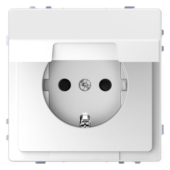 Merten Schutzkontakt-Steckdose MEG2310-6035, 250V 16A, Thermoplast, Lotosweiß